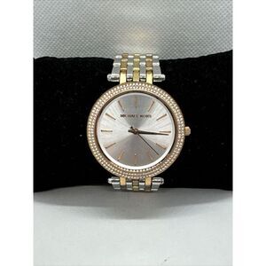 Michael Kors Darci MK3203 Women's Tri-Tone Glitz Analog Dial Quartz Watch JNA435